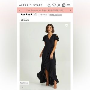 Black Dress Worn Once!